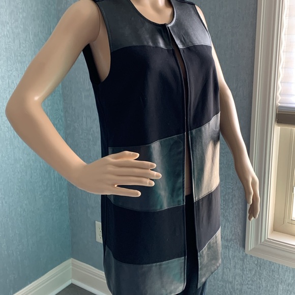 Mix of faux soft leather and black poly. Nwt. - Picture 5 of 5